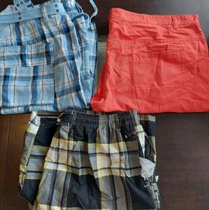 3 pair name brand shorts